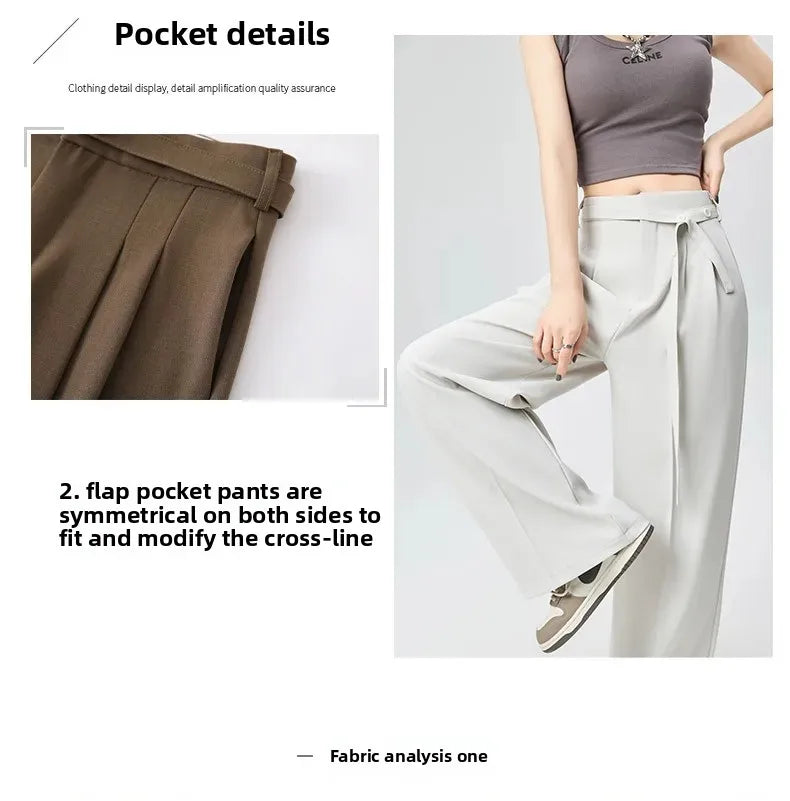 Women's Loose Drapey Suit Pants