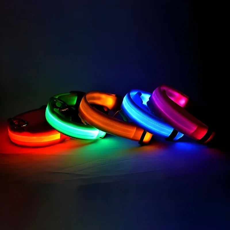 Nylon LED Night Dog Collar
