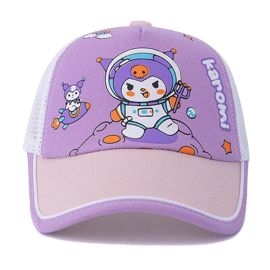 Children's Cartoon Lovely Astronaut-Kuromi Printed Cap