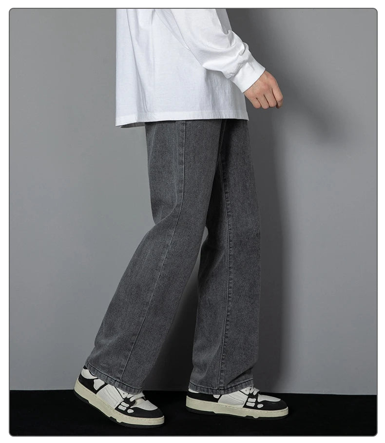 Straight Denim Wide-leg Jeans