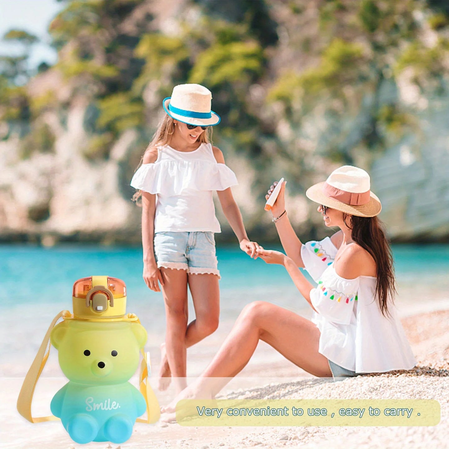 Cute Bear Water Bottle 1pc