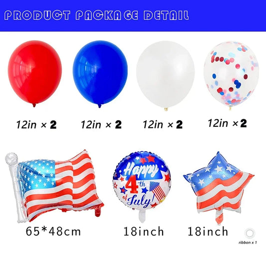 11pcs Independence Day Balloons Set