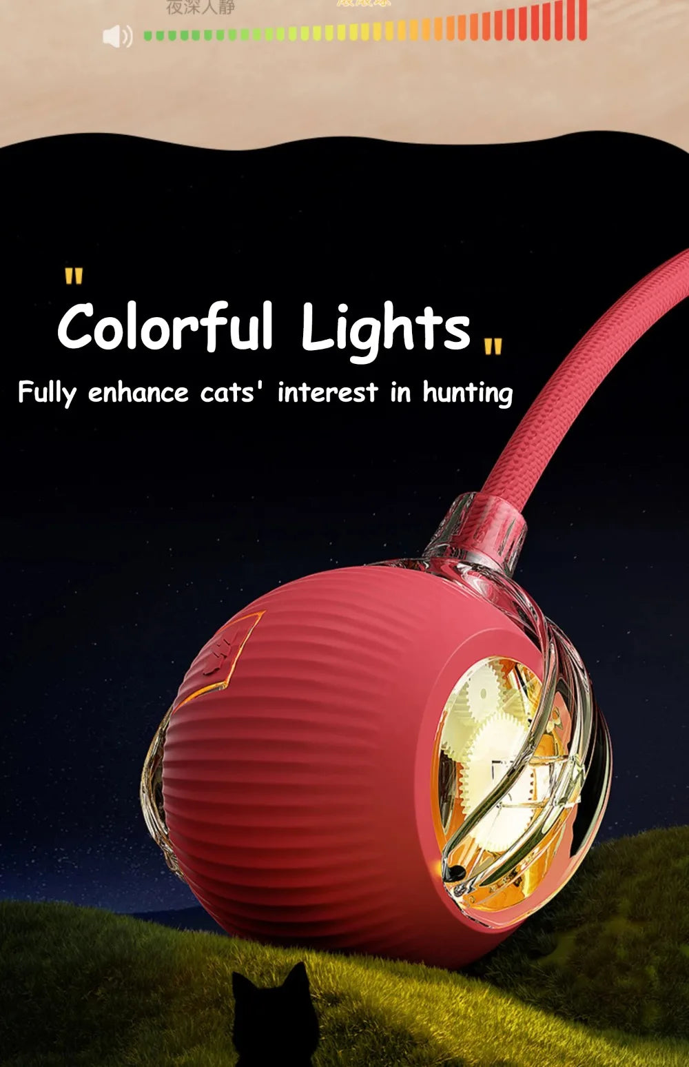 New Automatic Rolling Ball Cat Toy