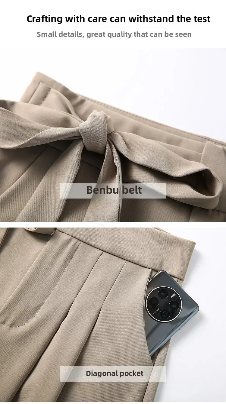 Korean Style Wide Leg Suit Pants