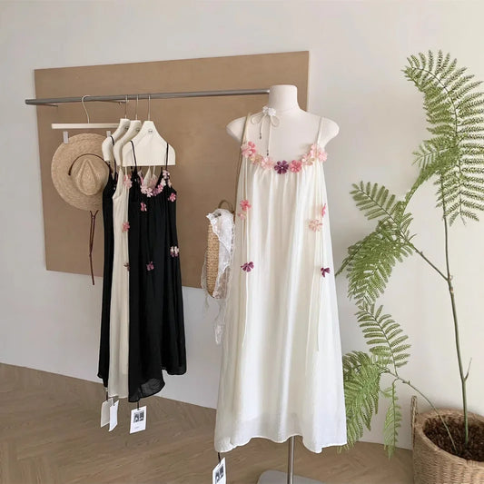 Spring Whisper – Loose Vacation Off-Shoulder Dress