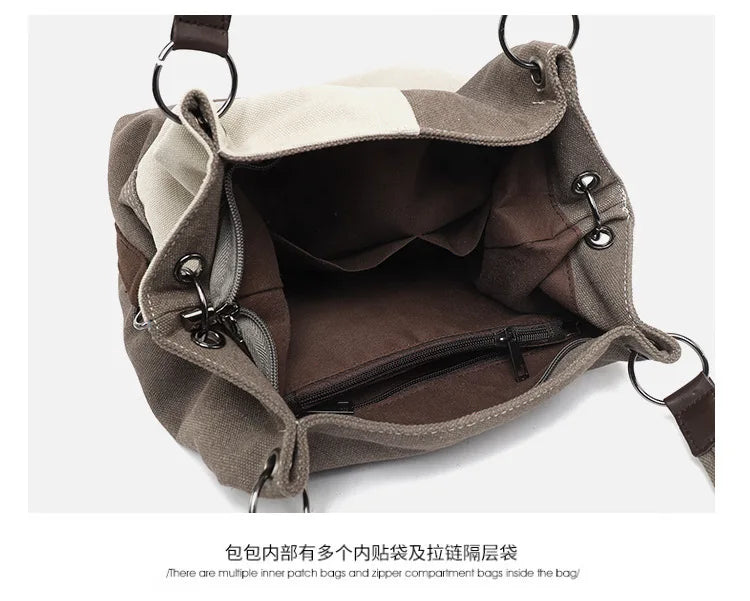 Canvas Retro Tote Bag