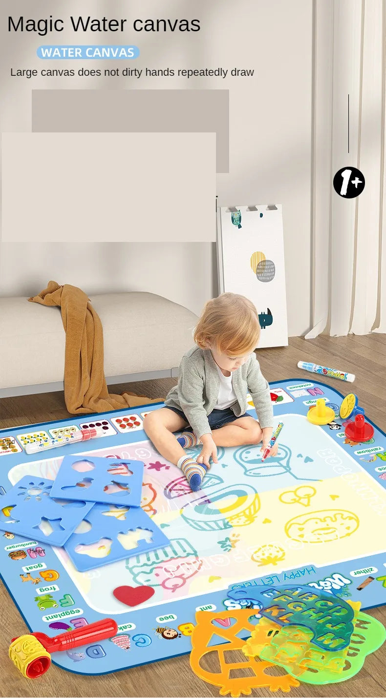 Magic Water Drawing Mat With Reusable Magic Pen Montessori Educational Toys