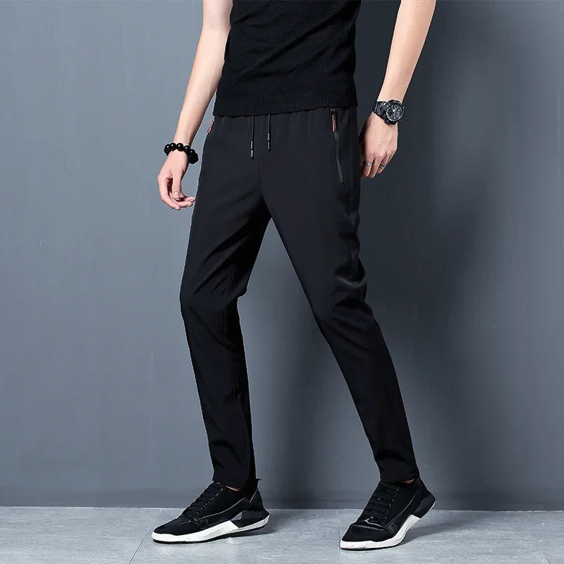 Slim Fit Elastic Waist Jogger Pants