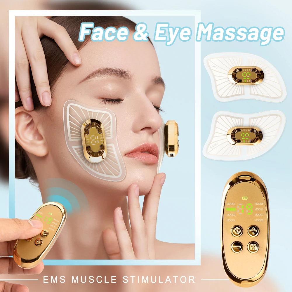 V-Face Lifting Massager – EMS Anti-Wrinkle Facial & Neck Firming Device for Eye, Face & Skin Care