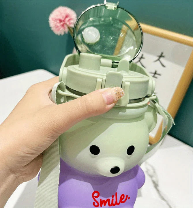Cute Bear Water Bottle 1pc