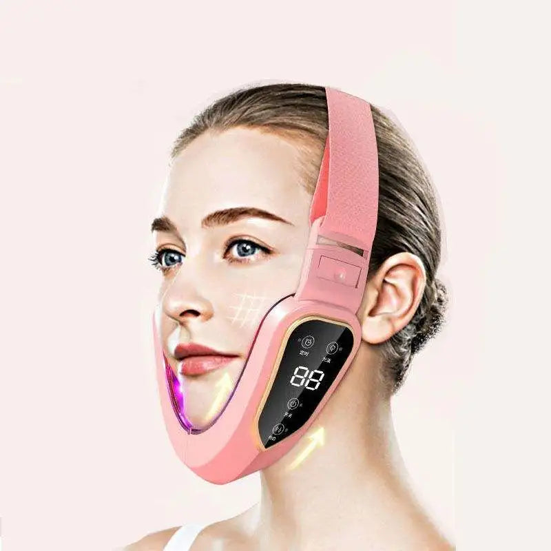 LED Photon Therapy Facial Lifting & Slimming Massager β Heated V-Face Double Chin Reducer & Skin Tightening Device