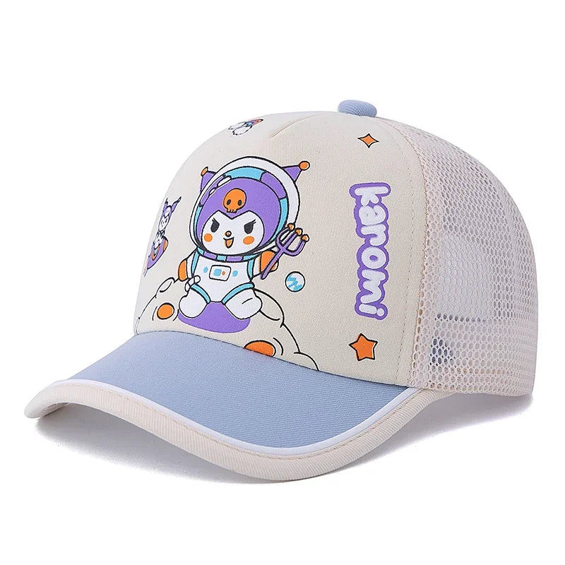 Children's Cartoon Lovely Astronaut-Kuromi Printed Cap