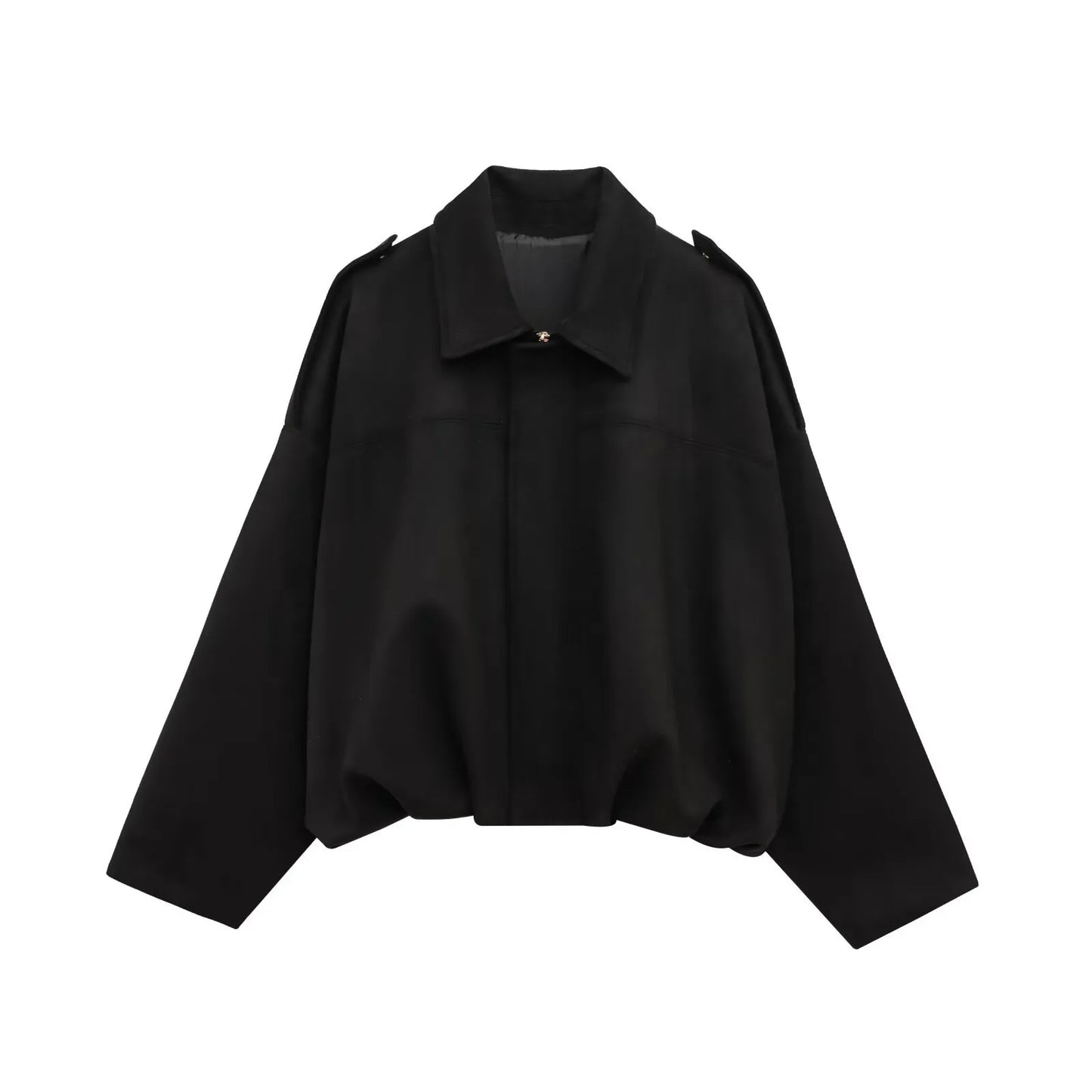 Faux Suede Loose Fit Stylish Jacket