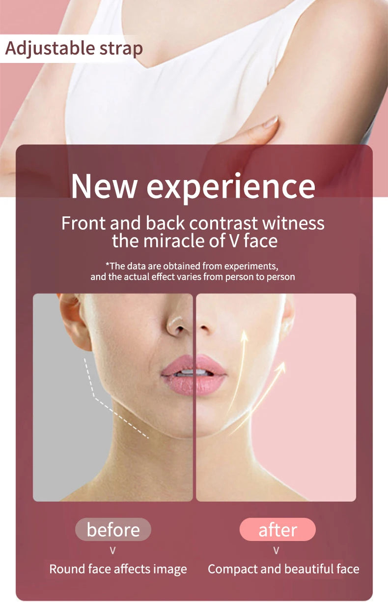 LED Photon Therapy Facial Lifting & Slimming Massager β Heated V-Face Double Chin Reducer & Skin Tightening Device