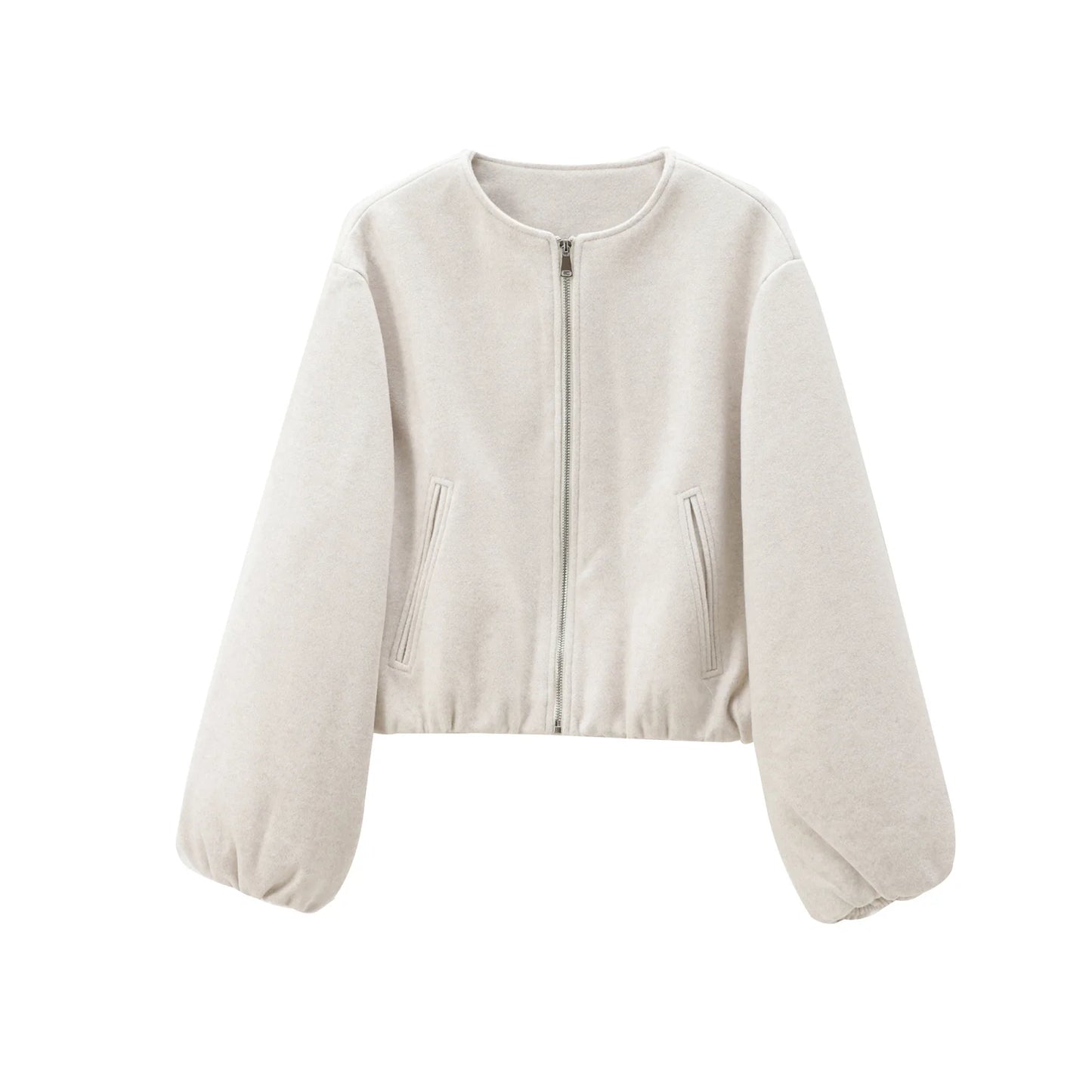 Soft Cropped Bomber Jackets