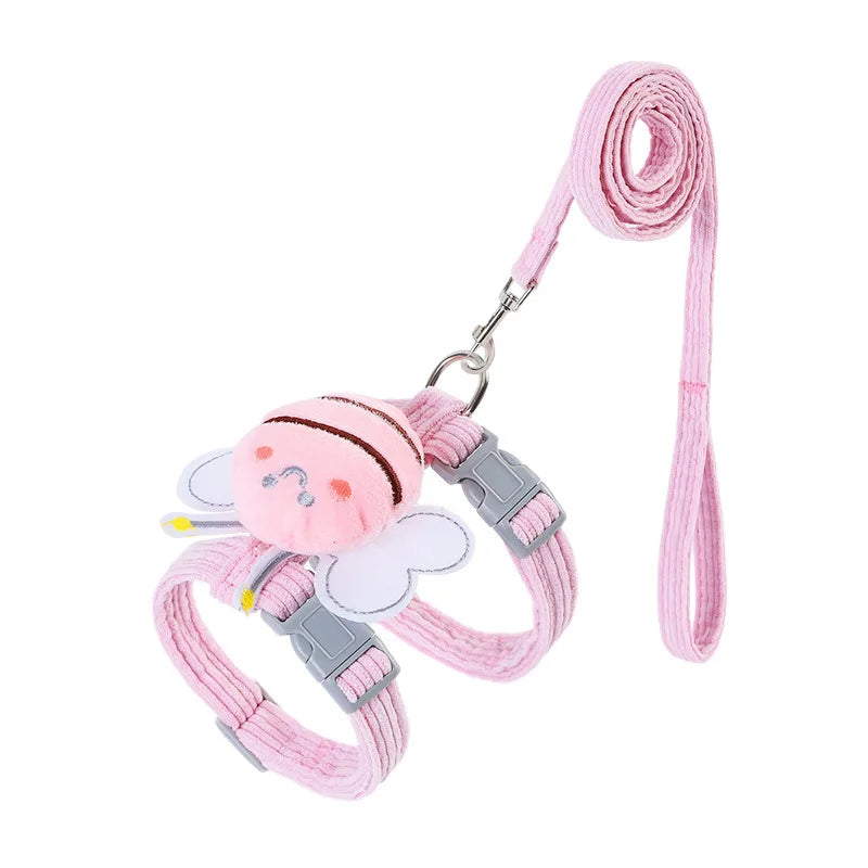 Cat Harness Cute Bee Style Pet Harnesses