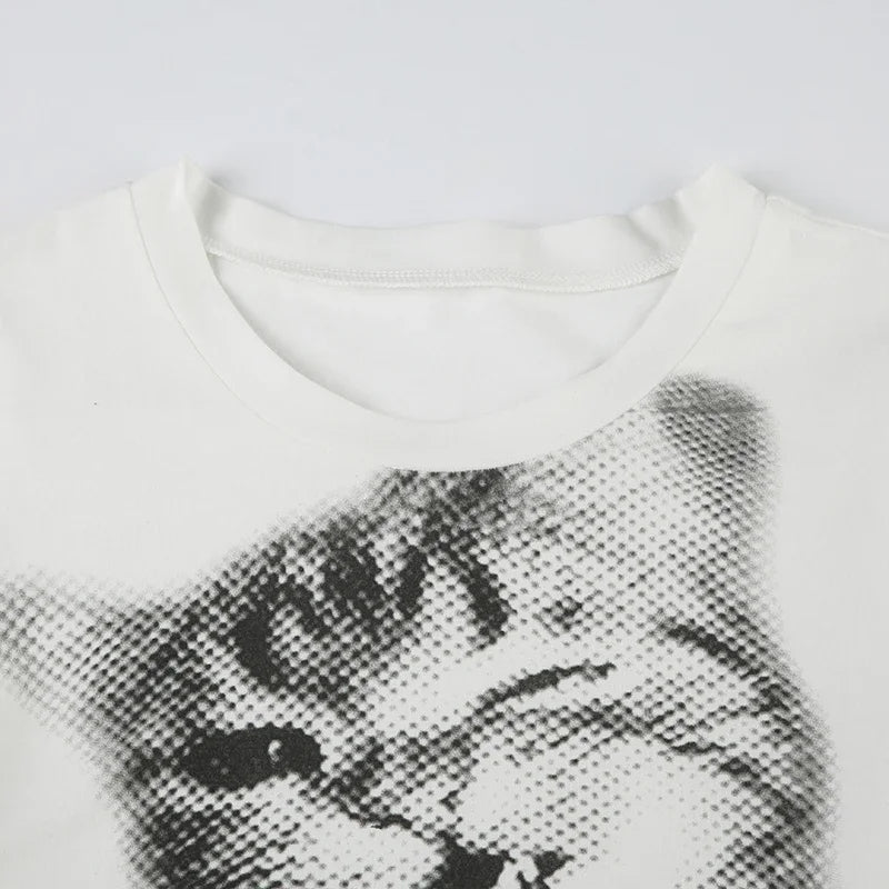 The Sleepy Cat Crewneck T-shirt