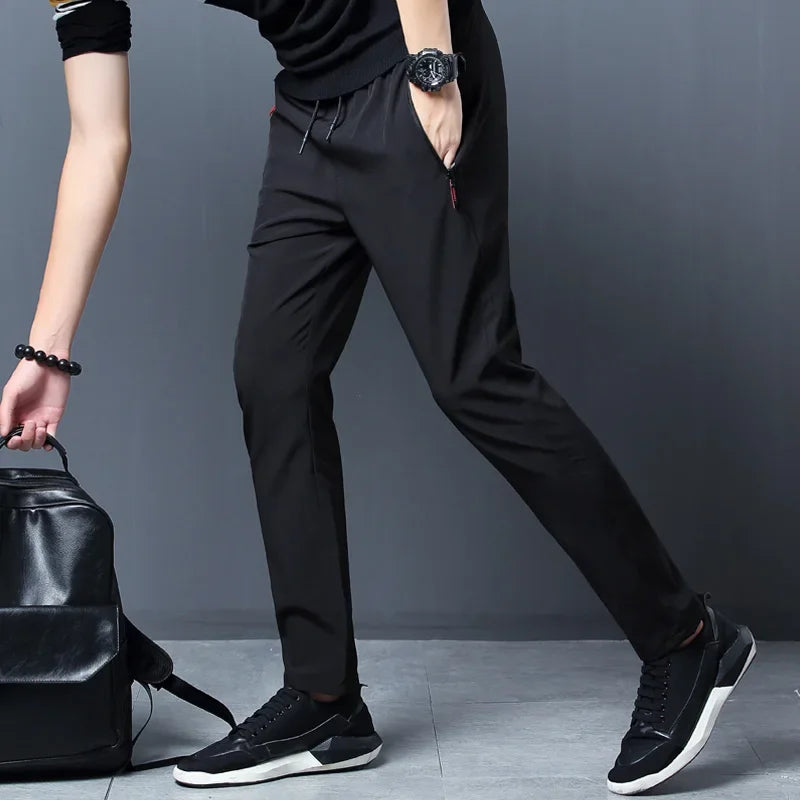 Slim Fit Elastic Waist Jogger Pants