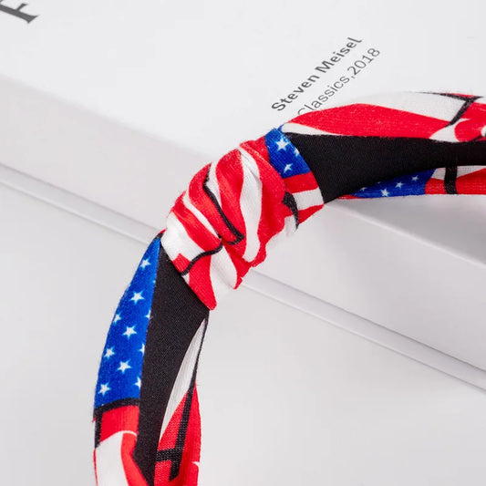 USA Fourth of July Flag Print Headband