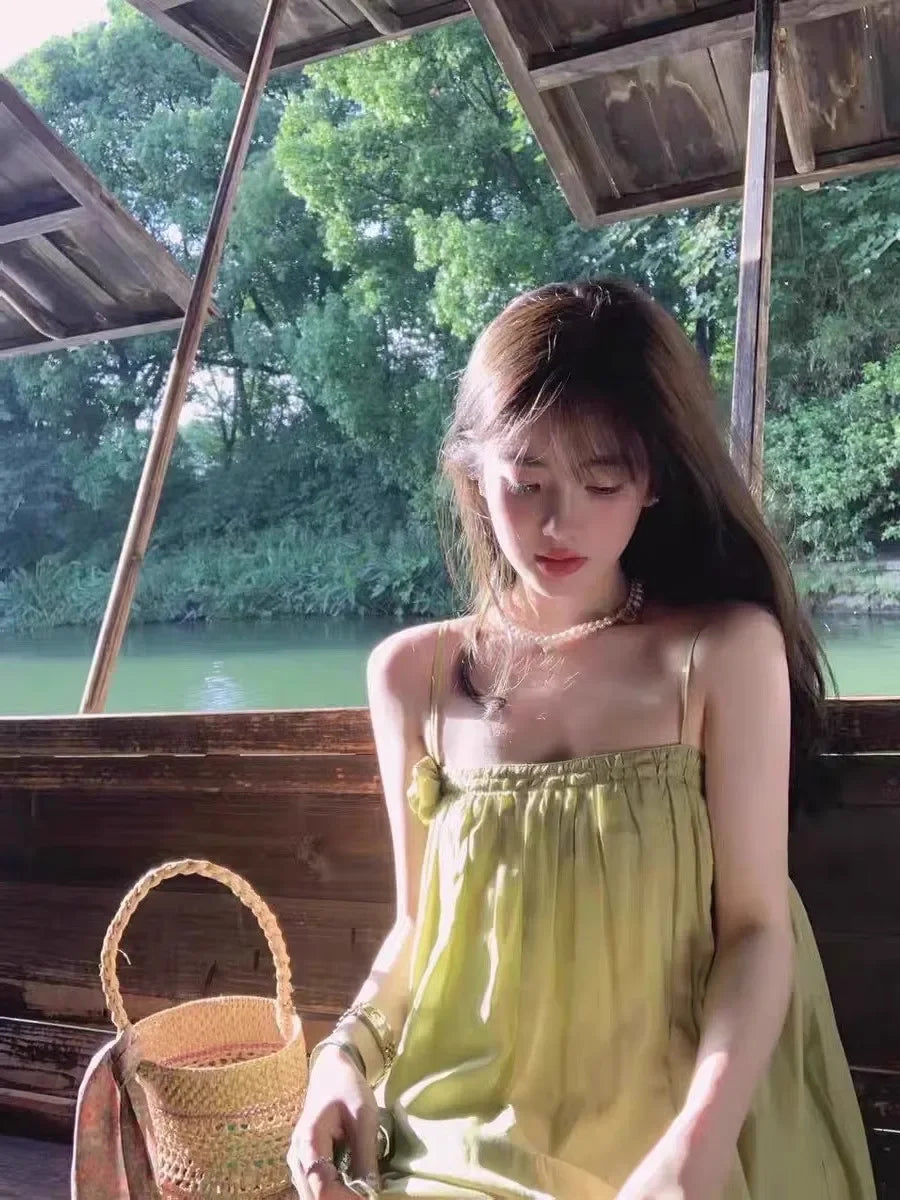 Sleeveless Slimming Effect Beach Dress