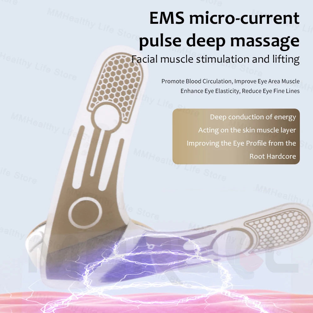 V-Face Lifting Massager – EMS Anti-Wrinkle Facial & Neck Firming Device for Eye, Face & Skin Care