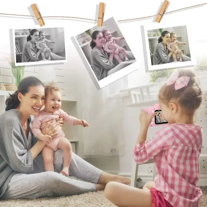 Kids Mini Digital Cameras 1080P HD SLR Camera +TF Memory Card