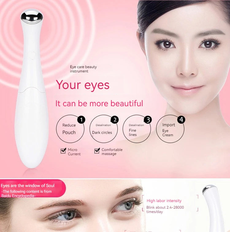 Home Electric Eye Massager β Anti-Fatigue, Reduce Puffiness & Fine Lines, Skin Care Eye Therapy Device