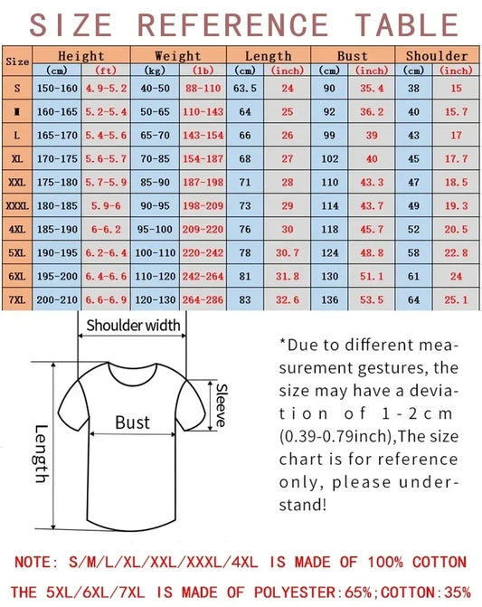 Summer Men's 100% Cotton Casual Funny Round Neck Short T-Shirt