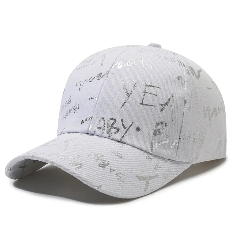 Female Male Sport Butterfly Smiling Face Letter Visors Cap