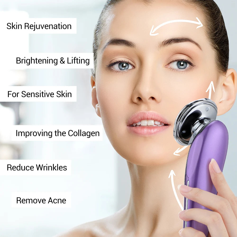 7 in 1 RF EMS Wrinkle Removal Face Lift Multifunction Facial Massager Skin Care