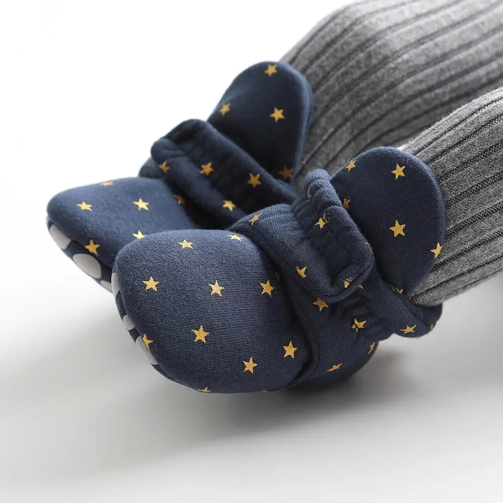 Toddler First Walkers Booties Cotton Comfort Soft Anti-slip Warm Infant Baby Boy Girl Shoes