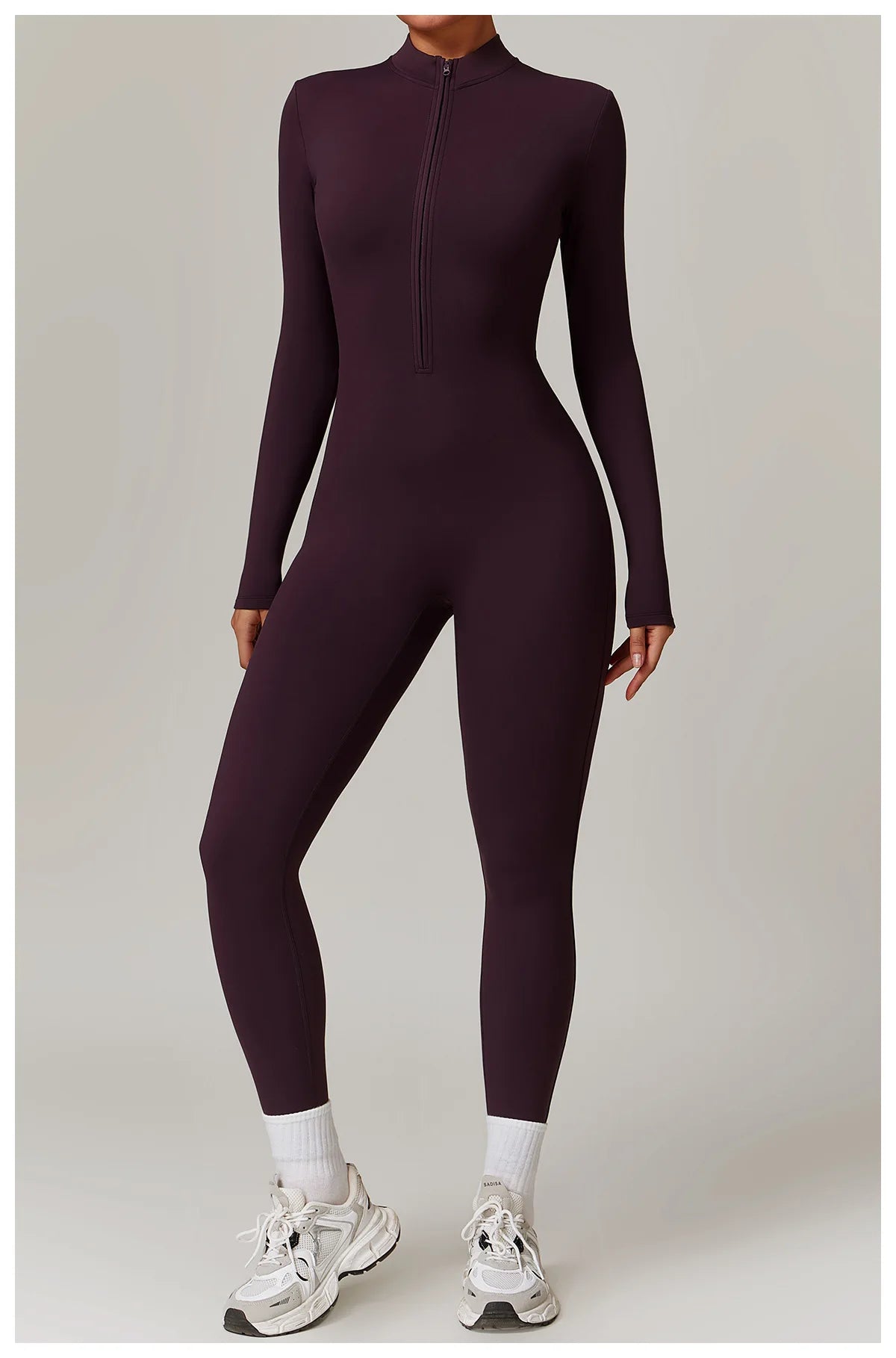 Zipper Yoga Rompers Jumpsuit