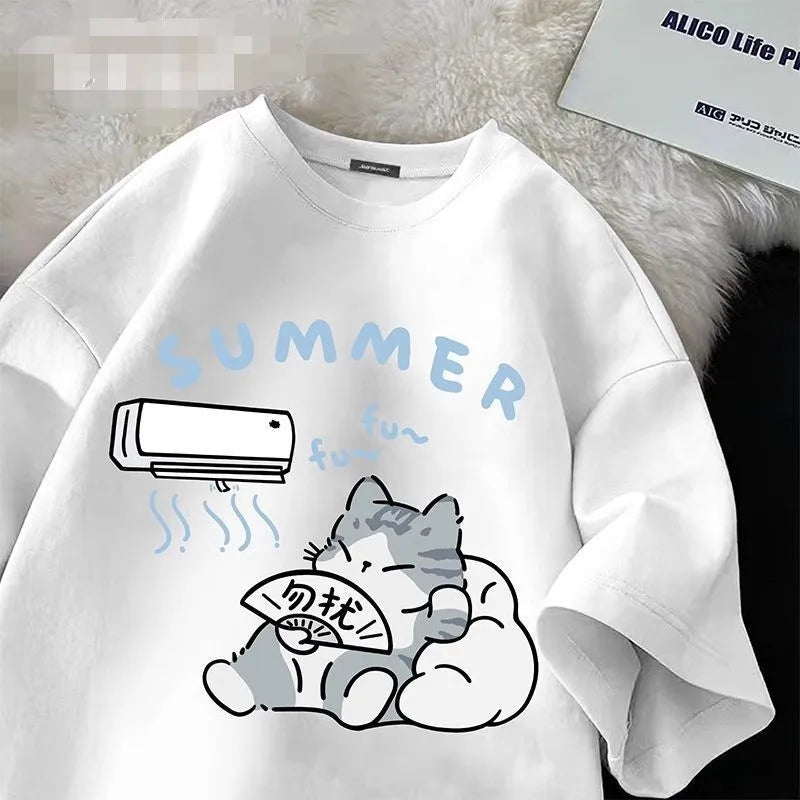 Cute Cat short Sleeve T-shirt