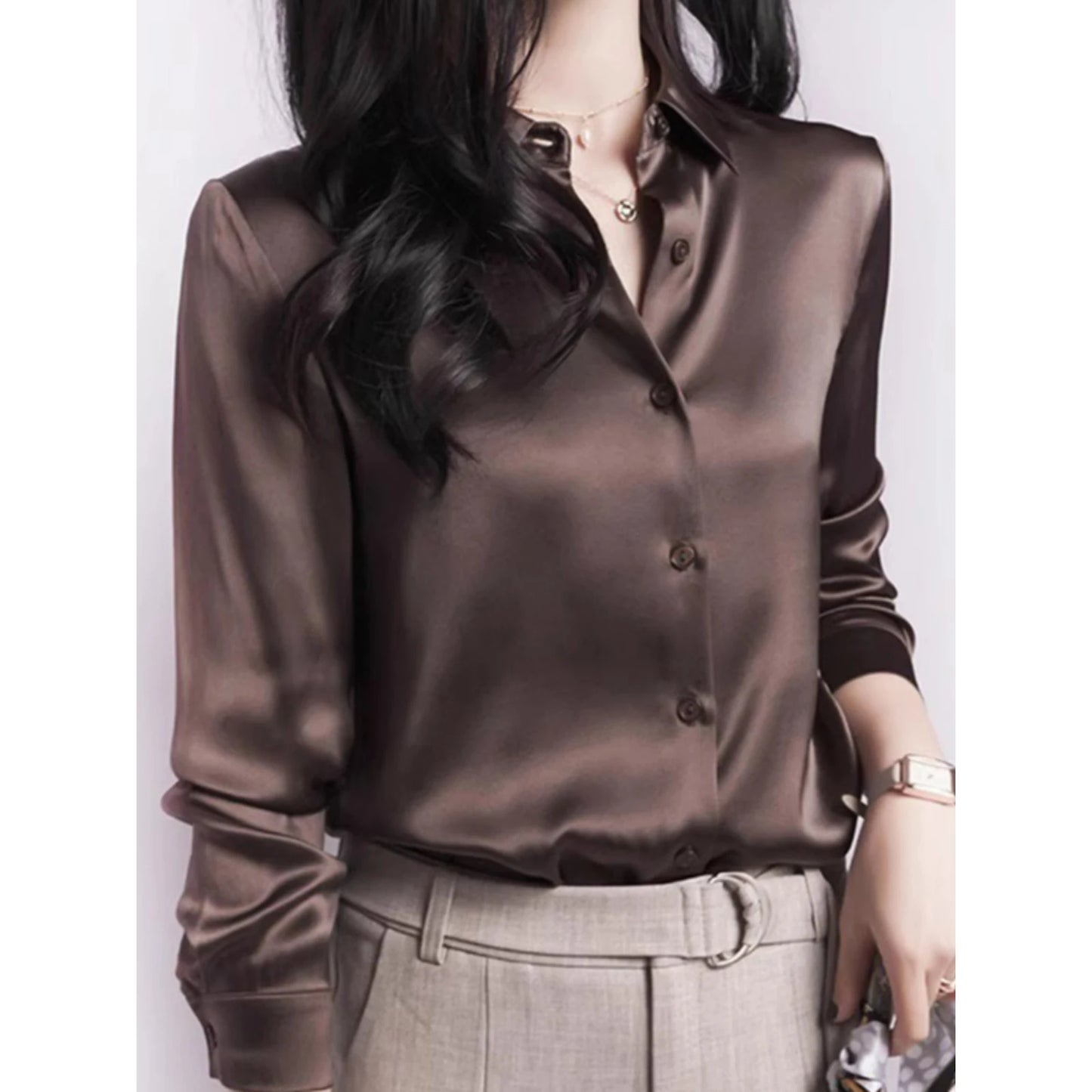 Long Sleeved Office Women's Shirts