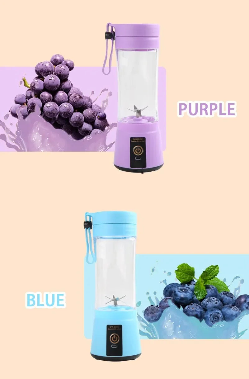 Portable Blender for Shakes and Smoothies Rechargeable USB 380ML