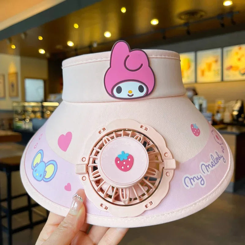 Children's Girls Boys Sun Protection Fan Hat