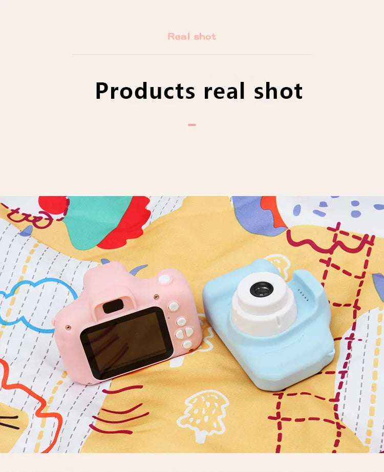 Kids Mini Digital Cameras 1080P HD SLR Camera +TF Memory Card
