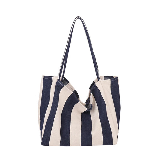 Luxury Striped Shoulder Bag