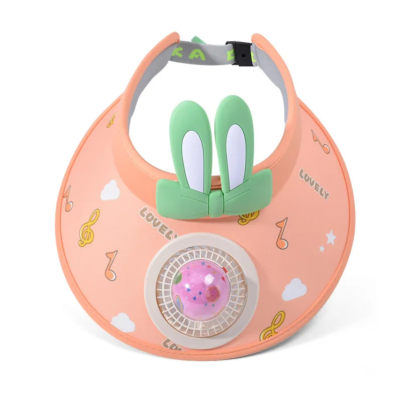 UV Protection Charging Fan Cap