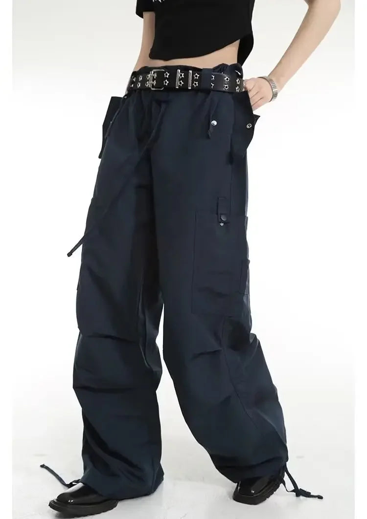 American Retro Street Girl Workwear Pants
