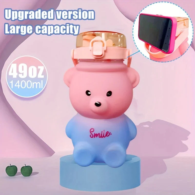 Cute Bear Water Bottle 1pc