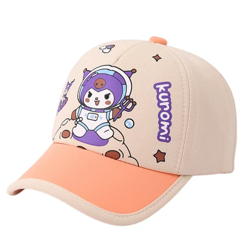 Anime Cartoon Sanrio Kuromi Caps 2-8 Years Kids Mesh Hat