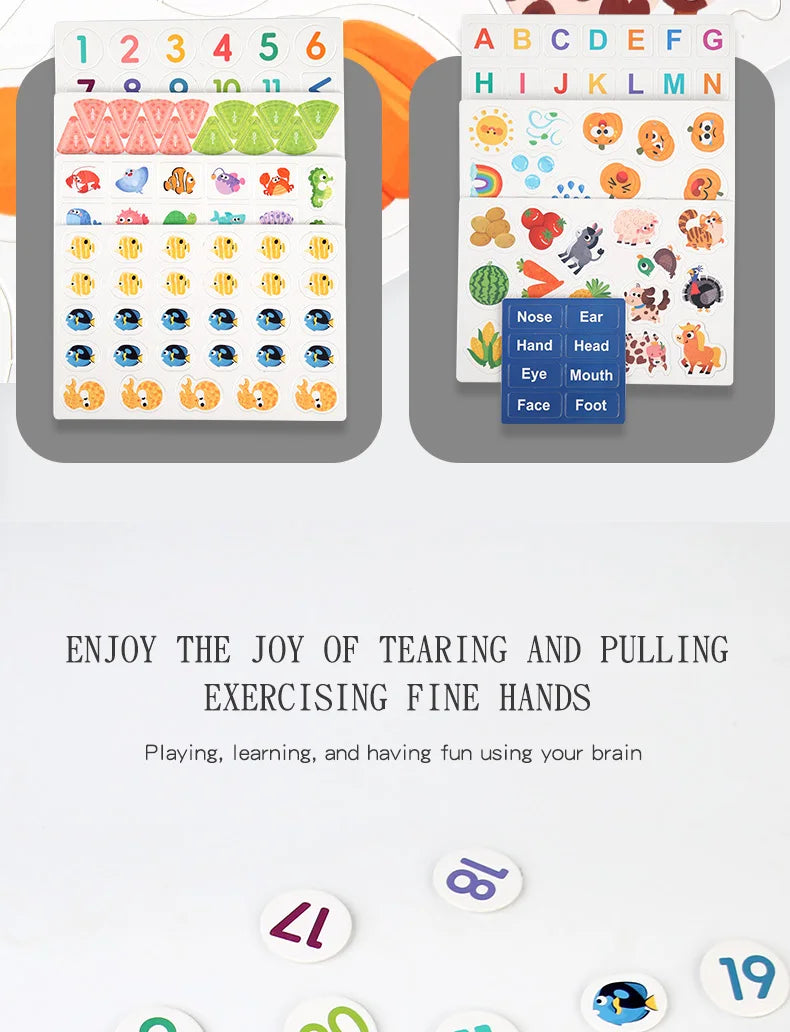 Montessori Baby Busy book Early Learning Education Toy