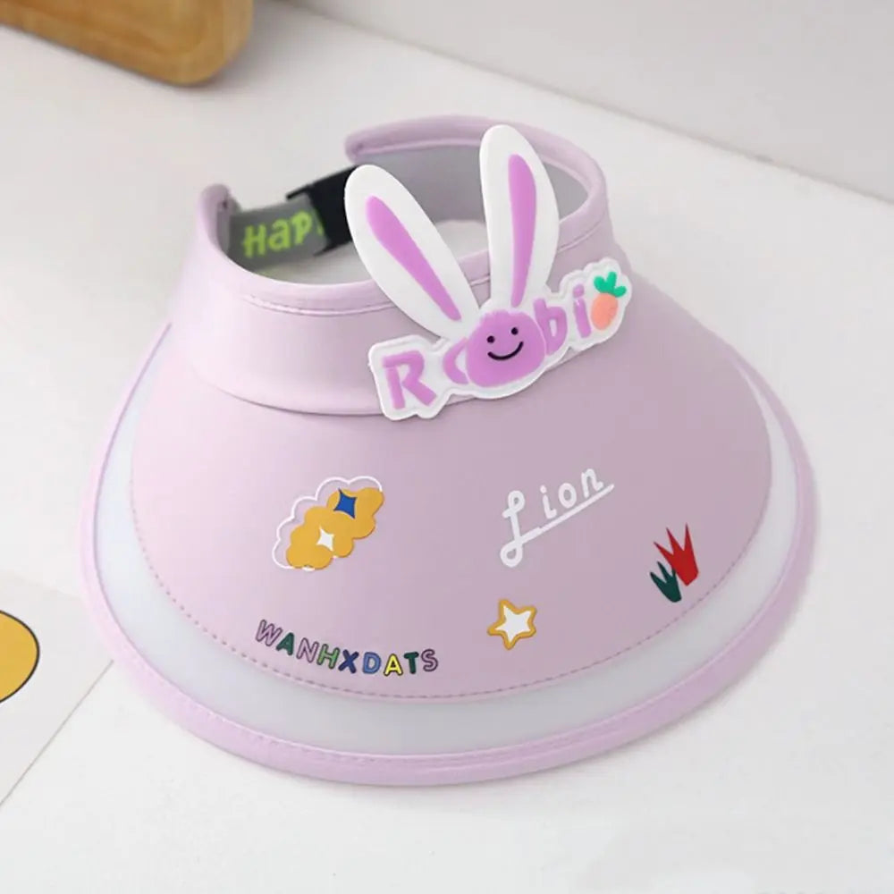 Rabbit Ear Empty Top Fan Hat USB Rechargeable