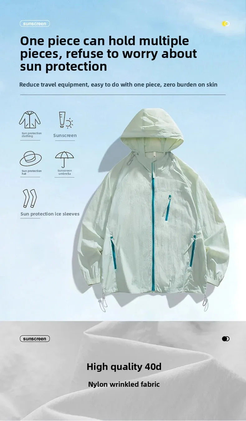 UPF50+ Nylon Ice Silk UV Protection Jacket