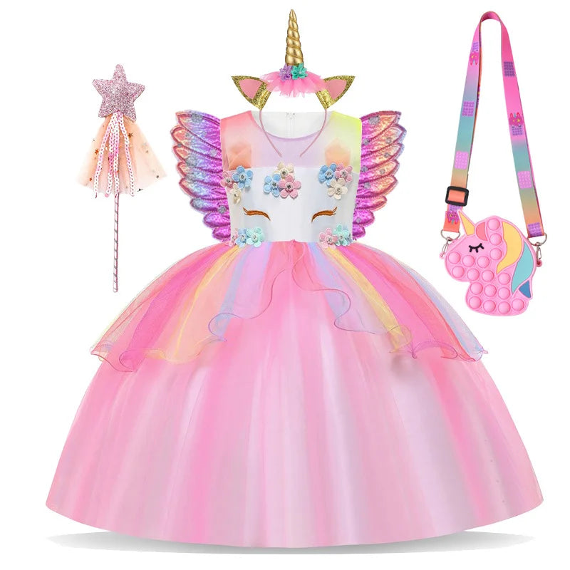 Unicorn Cosplay Costume Princess Dress