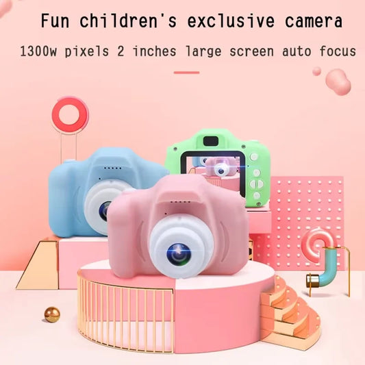 Kids Mini Digital Cameras 1080P HD SLR Camera +TF Memory Card