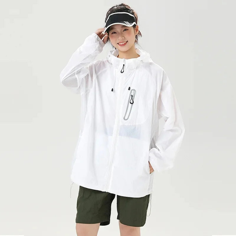 UPF50+ Ice Silk Breathable UV Protection Light Jacket