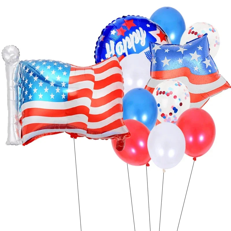 11pcs Independence Day Balloons Set