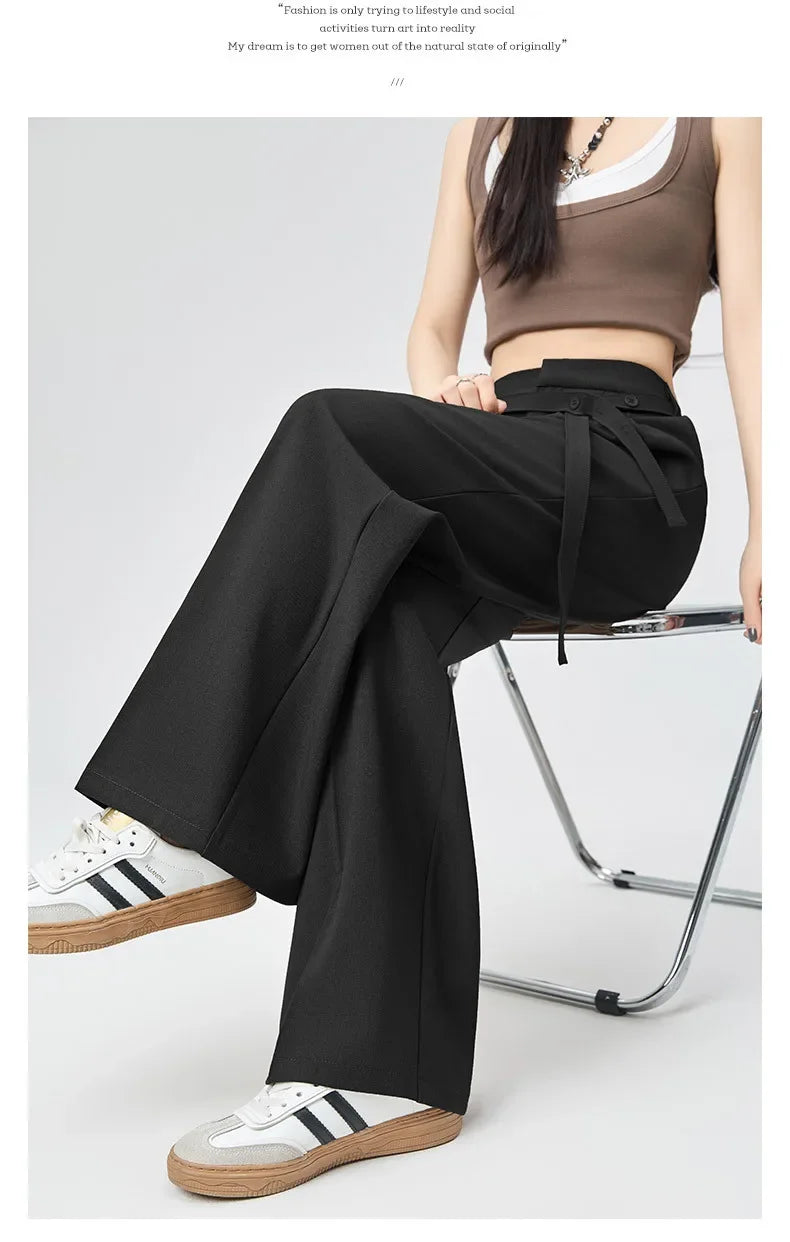 Women's Loose Drapey Suit Pants